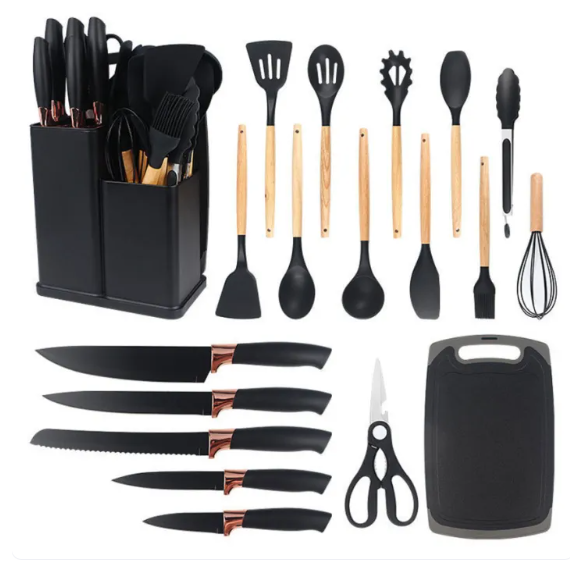 19 Pieces NonStick Safe Silicone Kitchen Utensil Set