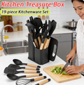 19 Pieces NonStick Safe Silicone Kitchen Utensil Set