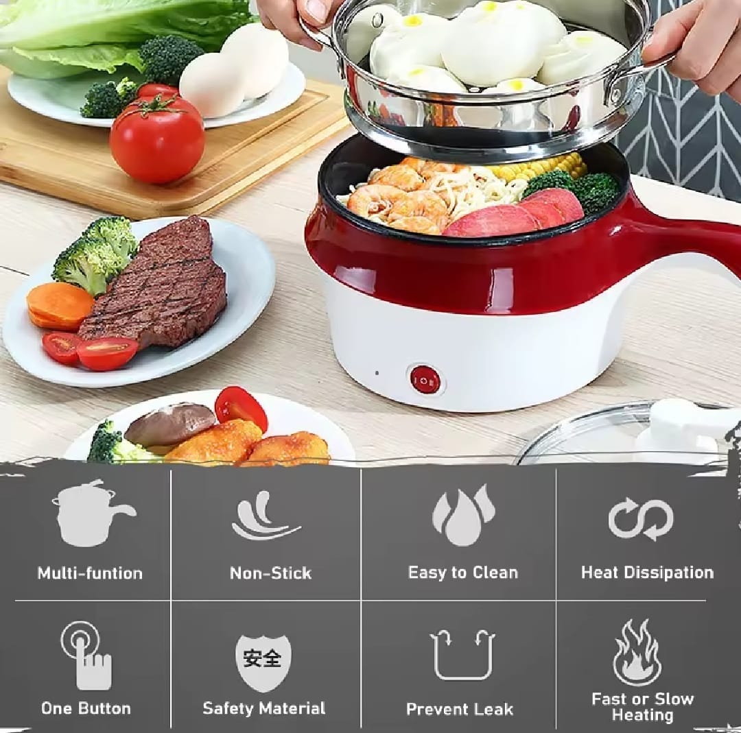Electric Nonstic Multi Cooker With Steamer 3 Pin Plug