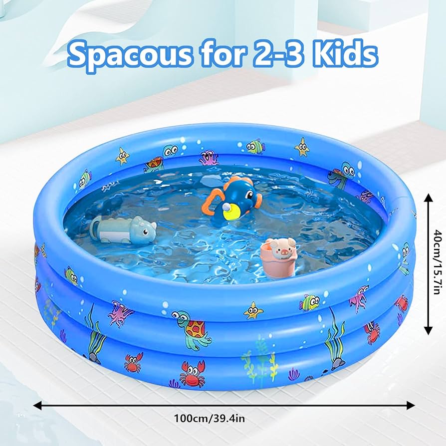 Inflatable Baby Pool (3-Ring Design)