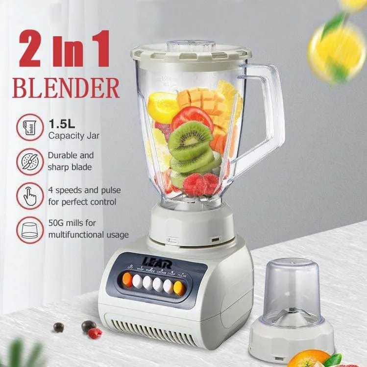 2-in-1 Blender with Dry Mill Grinder