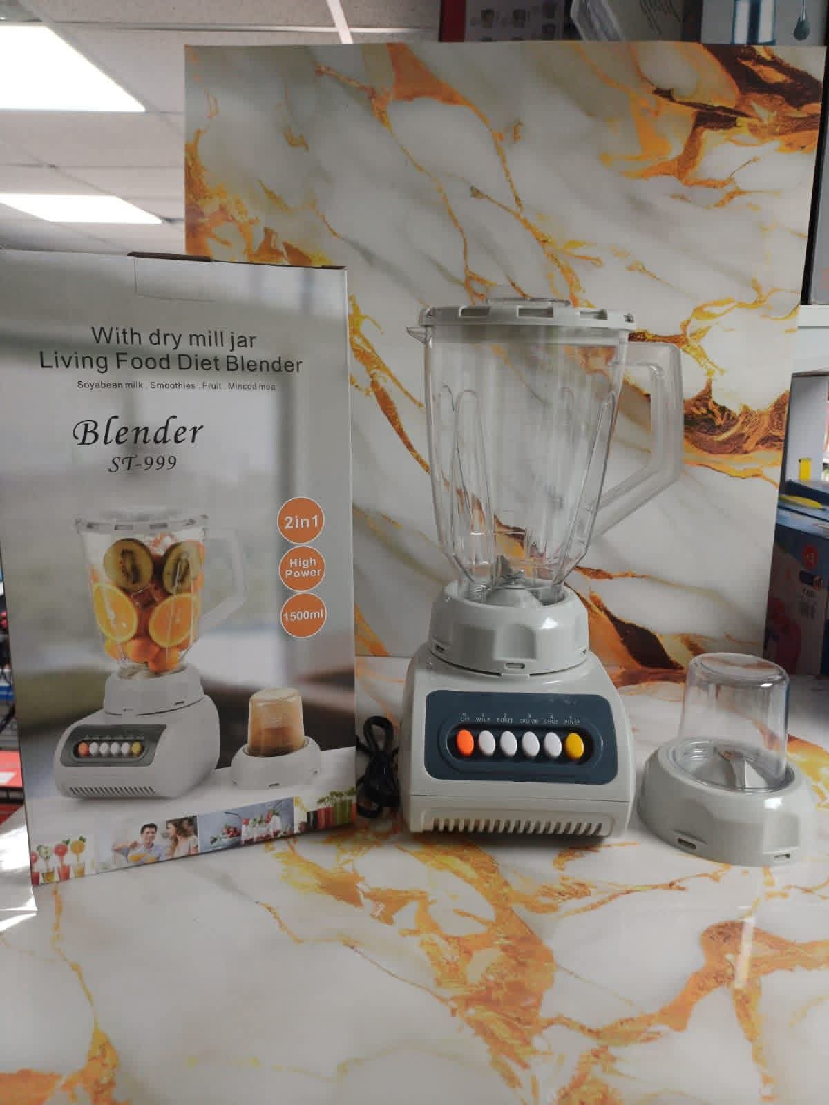 2-in-1 Blender with Dry Mill Grinder