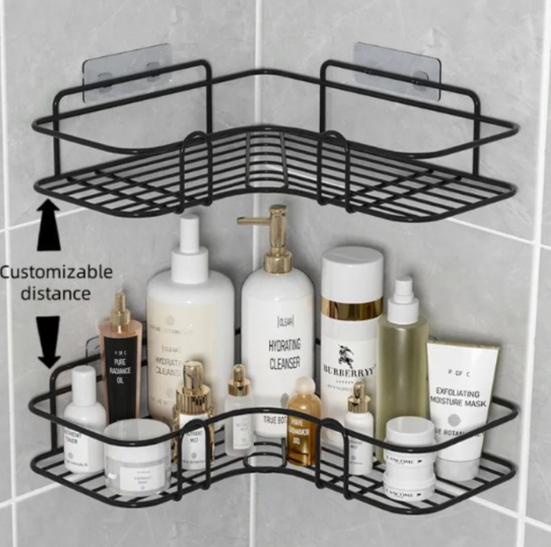 Wall Mounted Bathroom Corner Rack 2 Pcs